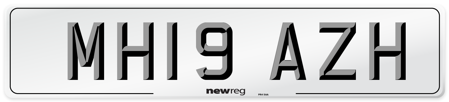 MH19 AZH Number Plate from New Reg